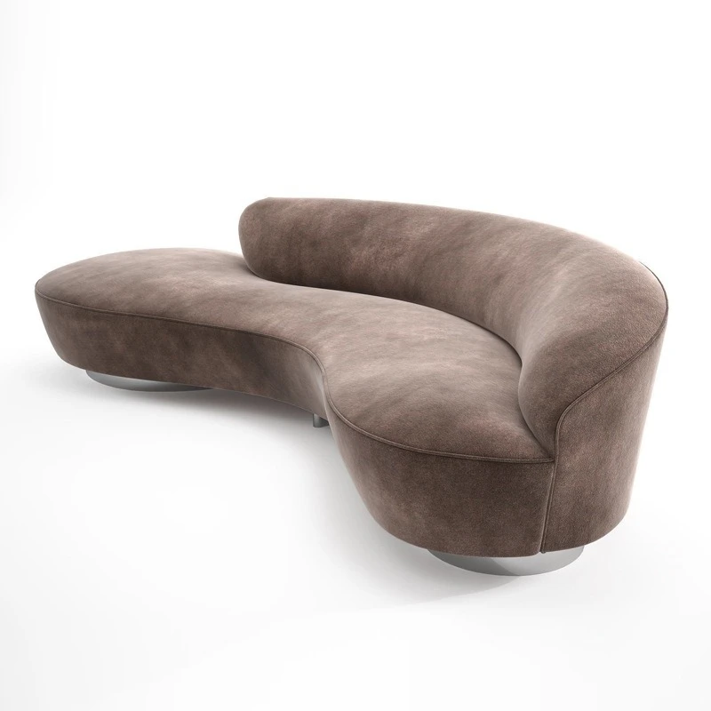Minimalist fabric sofa Modern simple household curved leisure sofa
Minimalist fabric sofa Modern simple household curved leisure sofa