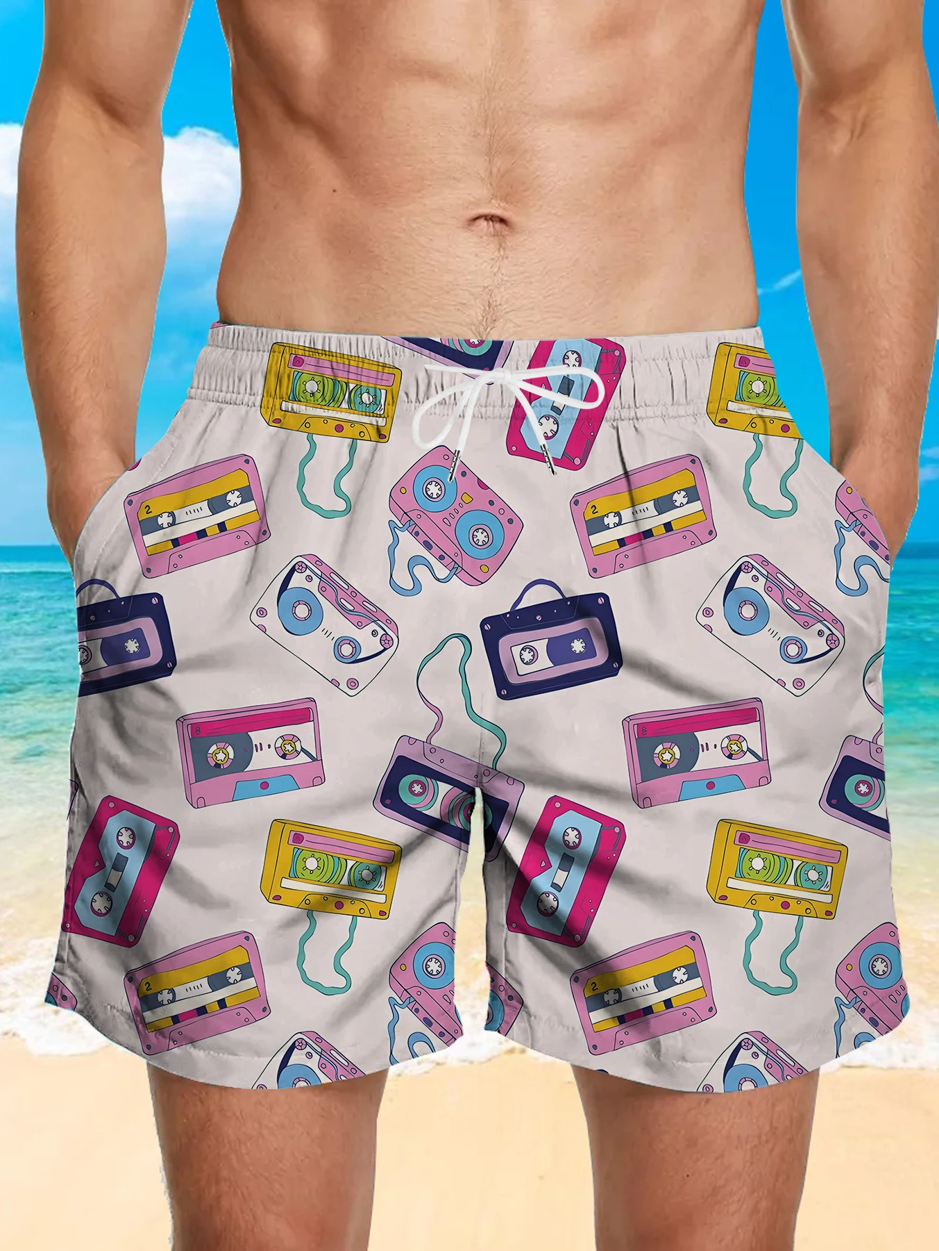 Men Summer Casual Shorts Full Digital Print Soft Polyester Quick Dry Beachwear
Men Summer Casual Shorts Full Digital Print Soft Polyester Quick Dry Beachwear