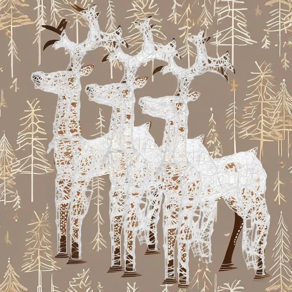 3 Pcs Acrylic Reindeer Christmas Decorations Set - 23.6x6.3x39.4 cm Holiday Decor
3 Pcs Acrylic Reindeer Christmas Decorations Set - 23.6x6.3x39.4 cm Holiday Decor