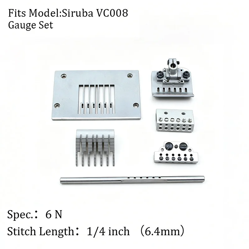 VC008 Multi-needle Machine 6-Needle Assembly, Gauge Sets in 5/16",3/8",3/16",1/4",Replacement Spare Parts for 6N Sewing Machine
VC008 Multi-needle Machine 6-Needle Assembly, Gauge Sets in 5/16",3/8",3/16",1/4",Replacement Spare Parts for 6N Sewing Machine