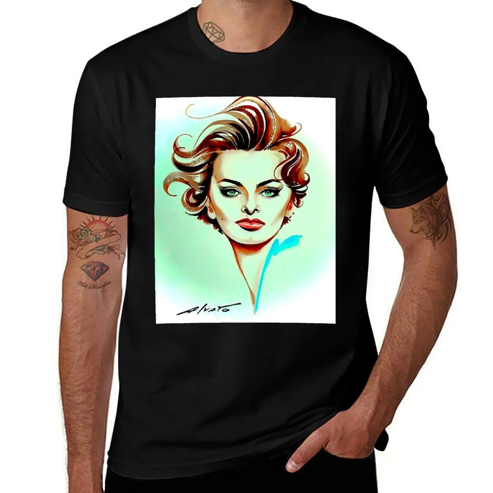 SOPHIA LOREN T-Shirt sweat cotton graphic tees funny shirt cotton men graphic t shirts
SOPHIA LOREN T-Shirt sweat cotton graphic tees funny shirt cotton men graphic t shirts