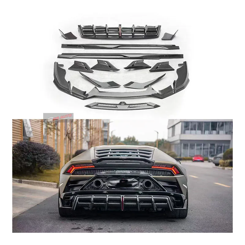 LamborghiniS Huracan Dry Carbon Fiber Body Kit, Hood, Bumper & Rail Reinforcement, Bolt-On Easy Installation
LamborghiniS Huracan Dry Carbon Fiber Body Kit, Hood, Bumper & Rail Reinforcement, Bolt-On Easy Installation