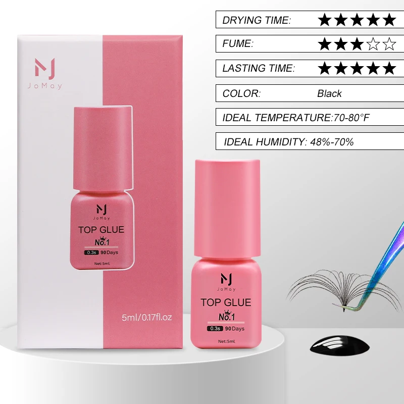JOMAY 0.3S Eyelash Extension Glue Strong Eyelash adhesive Glue Professional Eyelash Glue
JOMAY 0.3S Eyelash Extension Glue Strong Eyelash adhesive Glue Professional Eyelash Glue