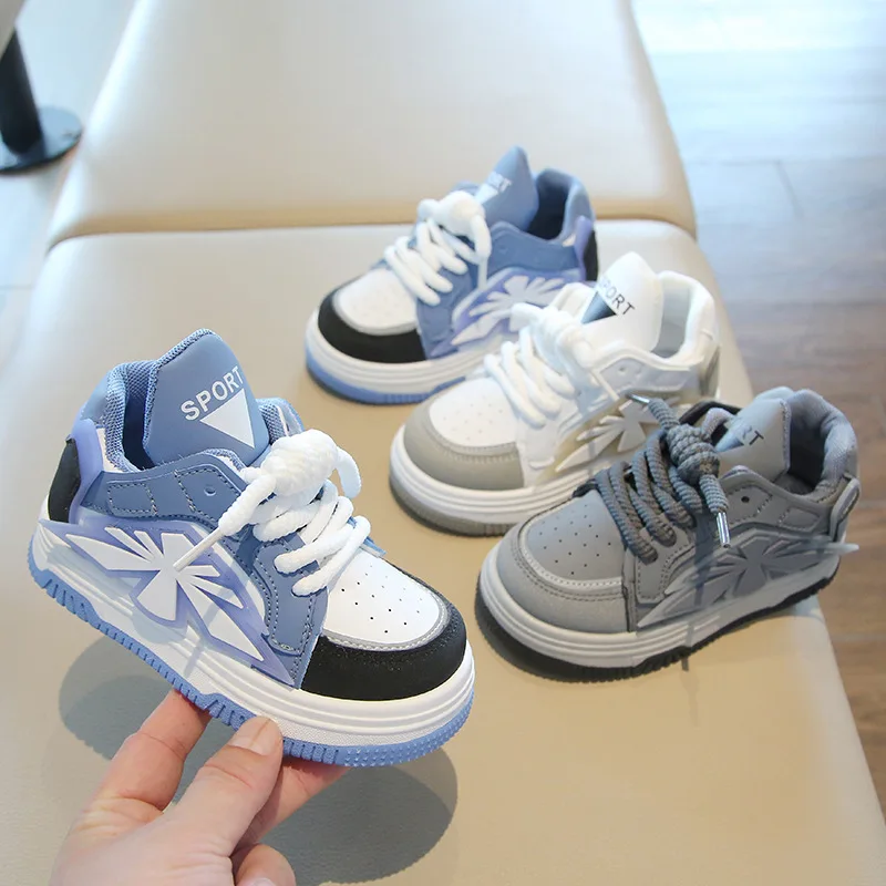 Children Spring Sneaker Boys Autumn Casual Soft Soled Shoes Girls Bread Board Shoes Kids High Top Front Lacing Color Blocking
Children Spring Sneaker Boys Autumn Casual Soft Soled Shoes Girls Bread Board Shoes Kids High Top Front Lacing Color Blocking