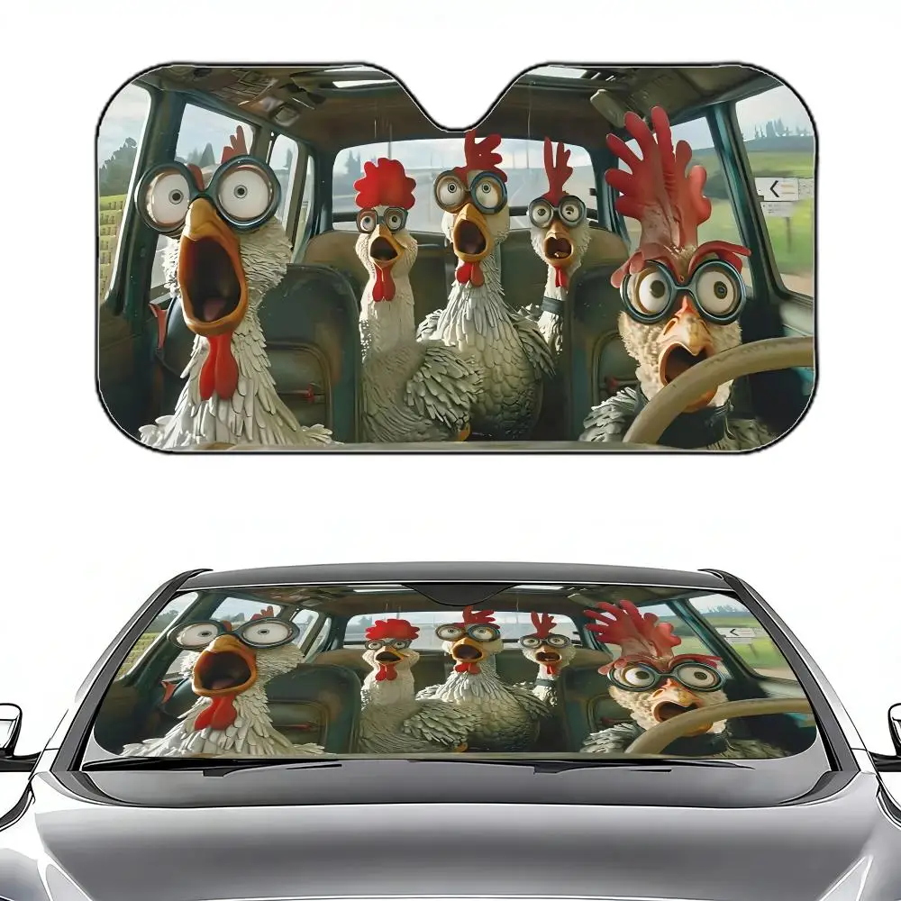 Driving Chicken Run Sun Visor Retractable Car Sun Visor Car Windshield Sun Shade UV Protector Window Cover
Driving Chicken Run Sun Visor Retractable Car Sun Visor Car Windshield Sun Shade UV Protector Window Cover