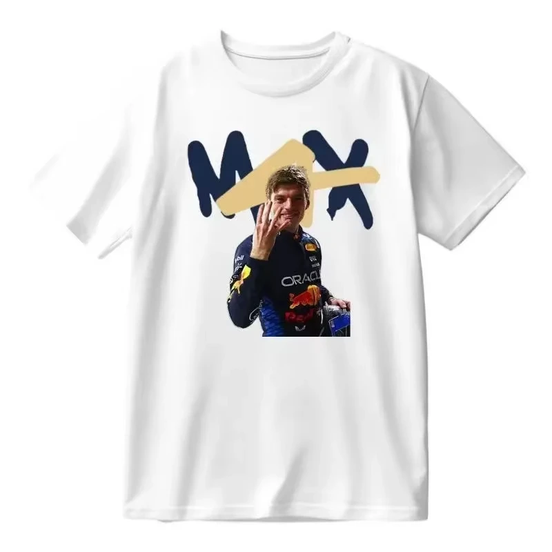 Men's T-shirt Max Verstappen F1 Character Printing Short Sleeve Summer Loose and Comfortable Top Men's Women's Fashion Trend
Men's T-shirt Max Verstappen F1 Character Printing Short Sleeve Summer Loose and Comfortable Top Men's Women's Fashion Trend