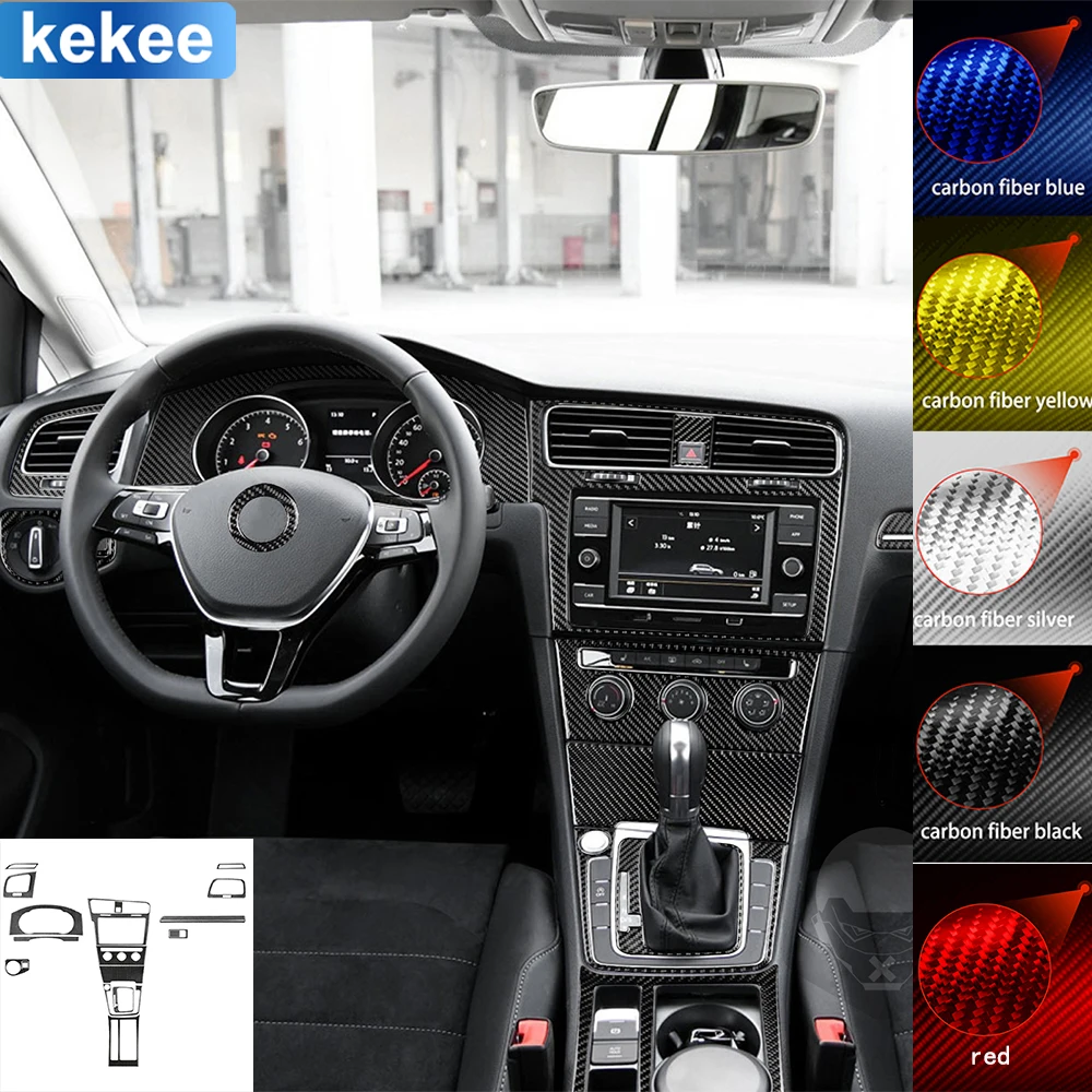 For Volkswagen Golf 7 GTI Mk7 2013-2017 Full Set Kit Parts Trim Frame Cover Real Carbon Fiber Sticker Car Interior Accessories
For Volkswagen Golf 7 GTI Mk7 2013-2017 Full Set Kit Parts Trim Frame Cover Real Carbon Fiber Sticker Car Interior Accessories