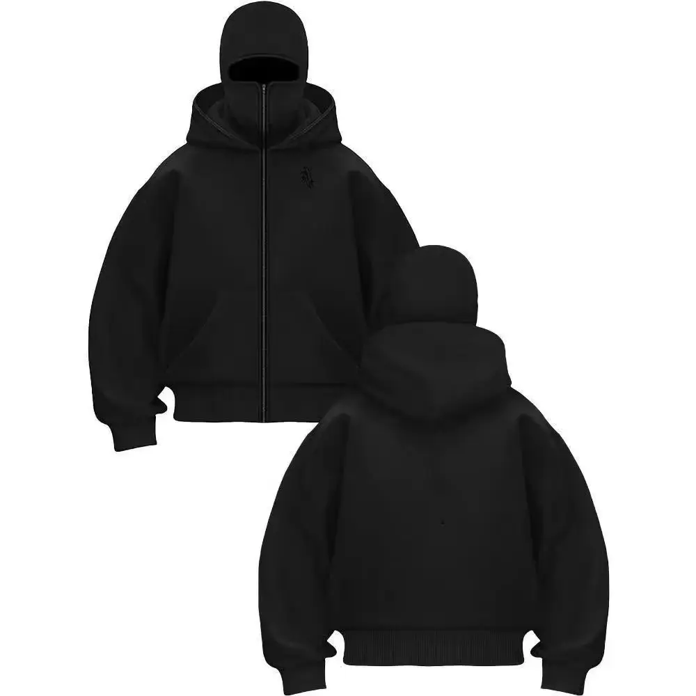 Balaclava Men Zip Hoodie Winter Warm Casual Sweatshirt Y2K with Hooded Face Mask Zipper Design Sports Jacket Outdoor Activities
Balaclava Men Zip Hoodie Winter Warm Casual Sweatshirt Y2K with Hooded Face Mask Zipper Design Sports Jacket Outdoor Activities
