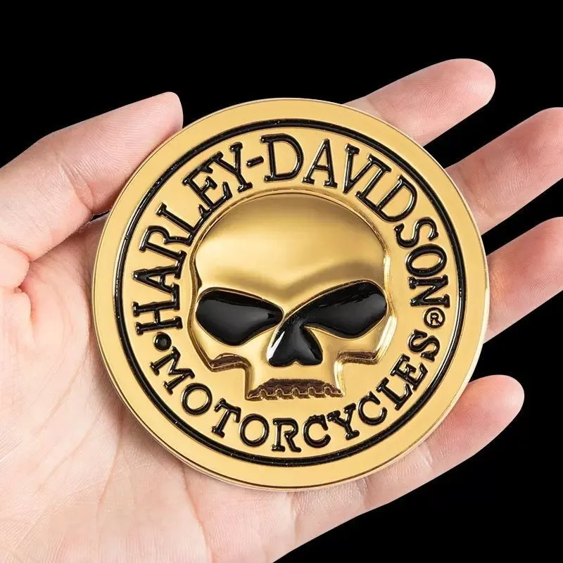 For Harley Davidson Aluminum Car Motorcycles Metal Skull Sticker Car Head Locomotive Tail Fuel Tank Cover Modification Accessory
For Harley Davidson Aluminum Car Motorcycles Metal Skull Sticker Car Head Locomotive Tail Fuel Tank Cover Modification Accessory