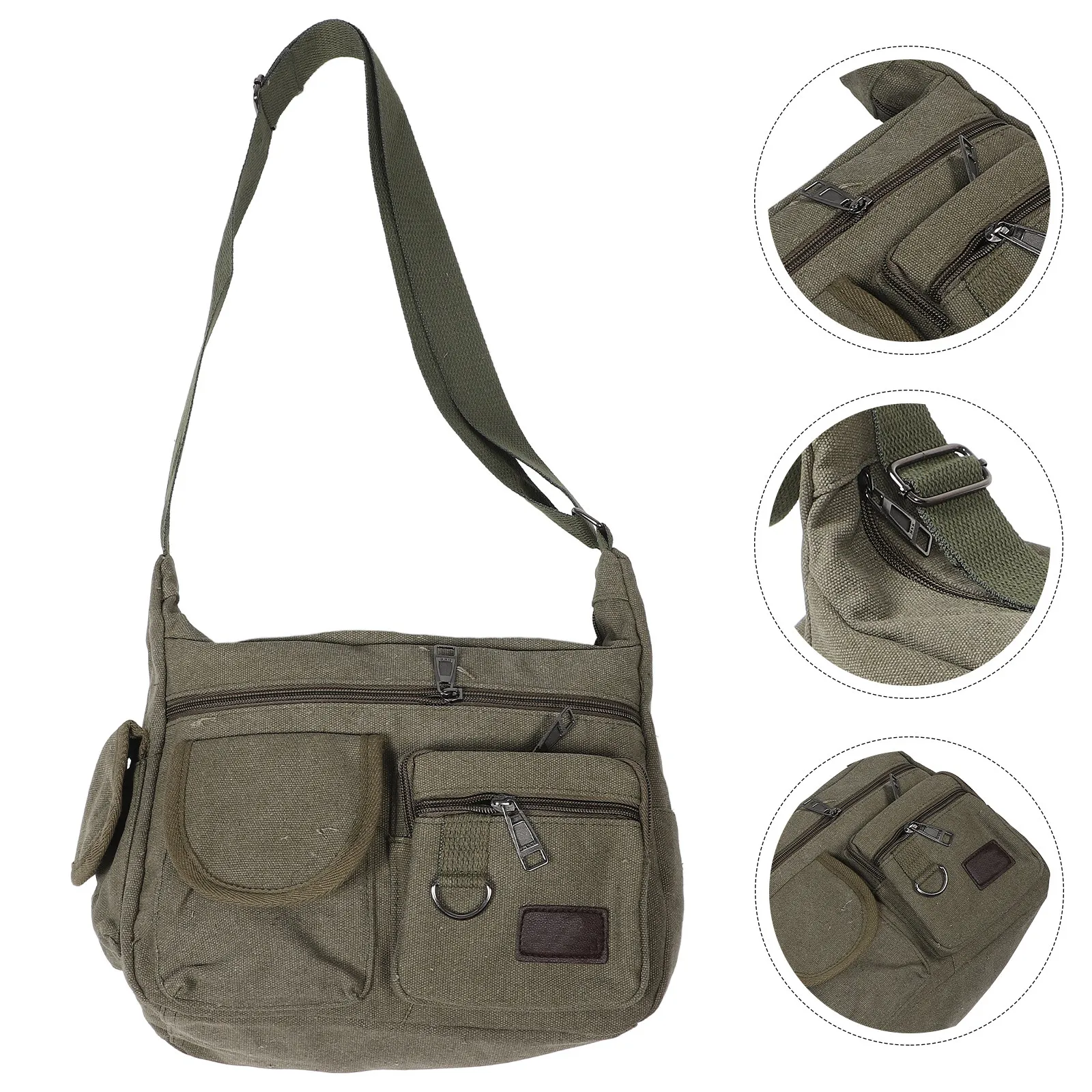 Bag Canvas Crossbody Large Shoulder Bag Multiple Pockets Adjustable Strap for Men Messenger Bags
Bag Canvas Crossbody Large Shoulder Bag Multiple Pockets Adjustable Strap for Men Messenger Bags