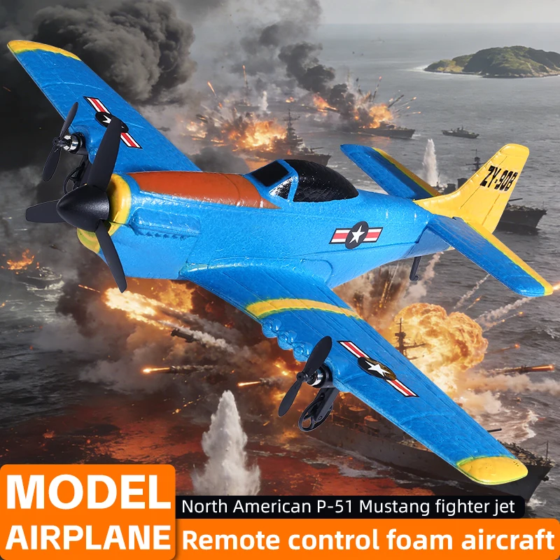 RC Aircraft ZY908 2.4G Radio Controlled Aircraft EPP Foam Aircraft Glider Flight Model P51D Mustang Fighter Birthday Gift
RC Aircraft ZY908 2.4G Radio Controlled Aircraft EPP Foam Aircraft Glider Flight Model P51D Mustang Fighter Birthday Gift