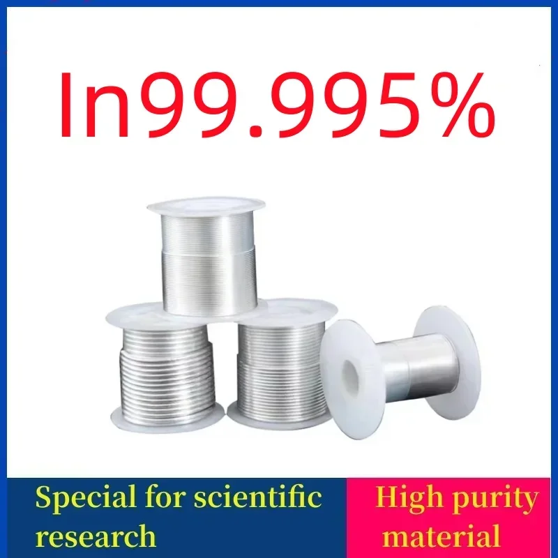 In99.995% High purity indium wire for scientific research Diameter (0.5mm-4.0mm) Length (1m) Metallic material
In99.995% High purity indium wire for scientific research Diameter (0.5mm-4.0mm) Length (1m) Metallic material