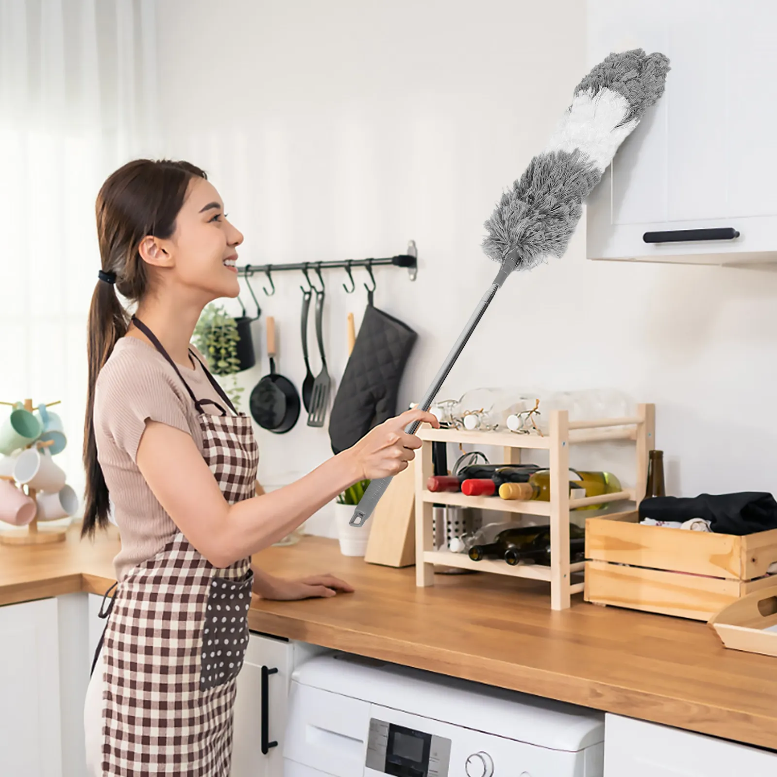 1 шт. бытовая ручная щетка-удлинитель из микрофибры для уборки пыли с потолочных вентиляторов, стен, мебели, автомобилей
1 шт. бытовая ручная щетка-удлинитель из микрофибры для уборки пыли с потолочных вентиляторов, стен, мебели, автомобилей