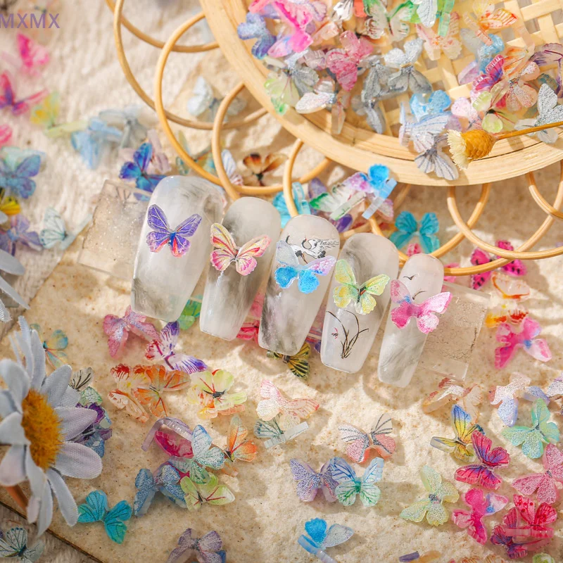 10/30/50pcs 3D Simulation Butterfly Nail Art Charms DIY Colorful Gradient Butterfly Nail Art Decoration Manicure Jewlery
10/30/50pcs 3D Simulation Butterfly Nail Art Charms DIY Colorful Gradient Butterfly Nail Art Decoration Manicure Jewlery