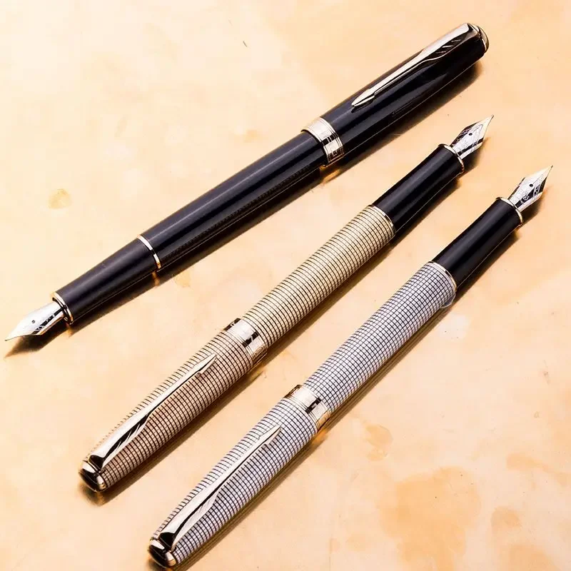 New Jinhao 75 Fountain Pen F 0.5mm Nib Metal Silver Gold Grid Design For Business Office School Writing Supplies Calligraphy
New Jinhao 75 Fountain Pen F 0.5mm Nib Metal Silver Gold Grid Design For Business Office School Writing Supplies Calligraphy