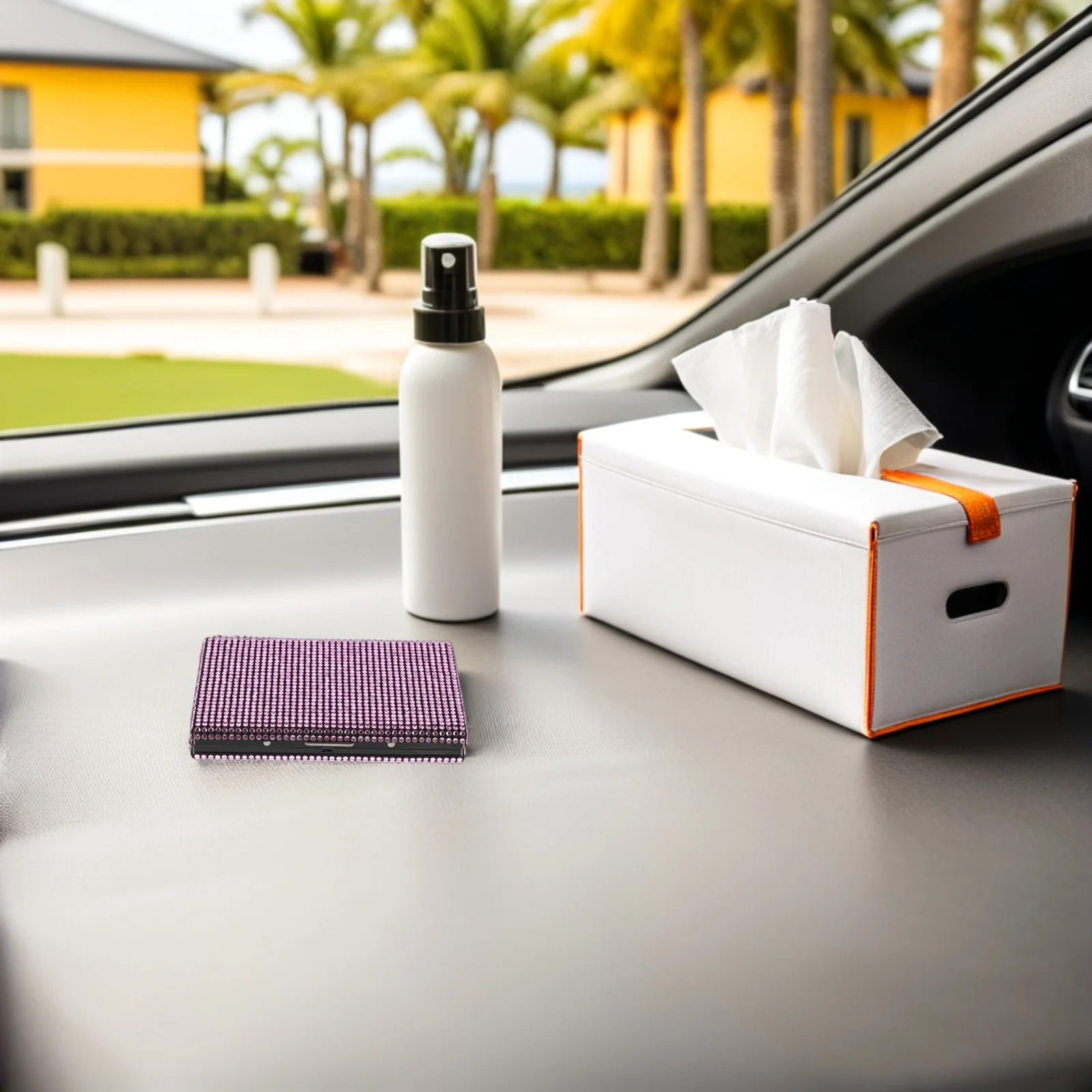 Rhinestone Business Card Holder Metal Case Slim Bling Name Card Organizer for Purse Pocket Vehicle Office Travel 3.89x2.71x0.61
Rhinestone Business Card Holder Metal Case Slim Bling Name Card Organizer for Purse Pocket Vehicle Office Travel 3.89x2.71x0.61