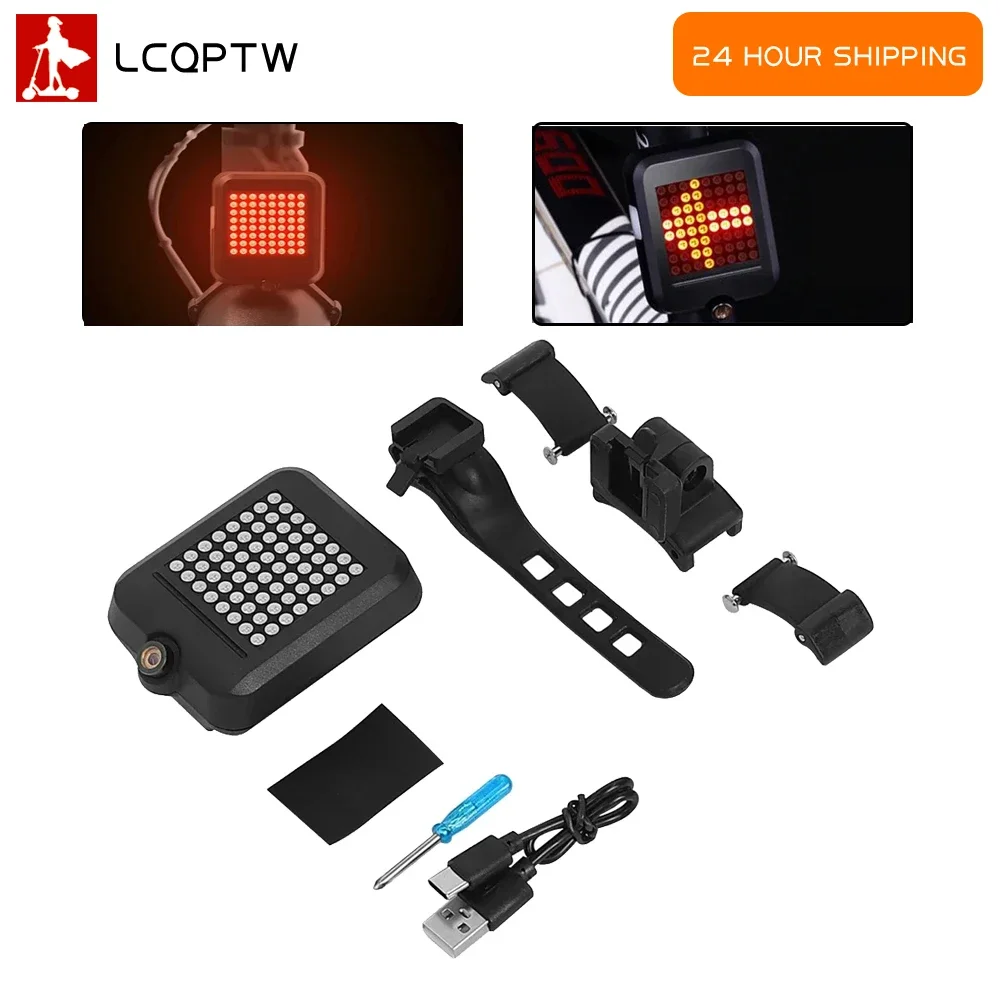 Universal Turn Signal Tail Light E-Scooter for Xiaomi for Kugoo Automatic Direction Indicator USB Rechargeable Warning Lights
Universal Turn Signal Tail Light E-Scooter for Xiaomi for Kugoo Automatic Direction Indicator USB Rechargeable Warning Lights