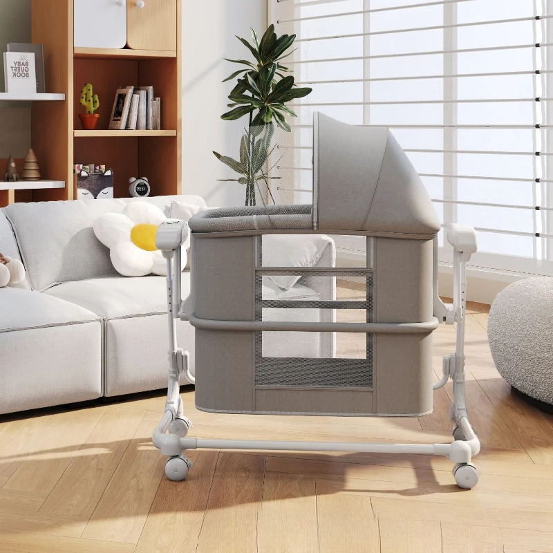Newborn electric smart shaker coaxing sleep rocking chair movable swing bed
Newborn electric smart shaker coaxing sleep rocking chair movable swing bed