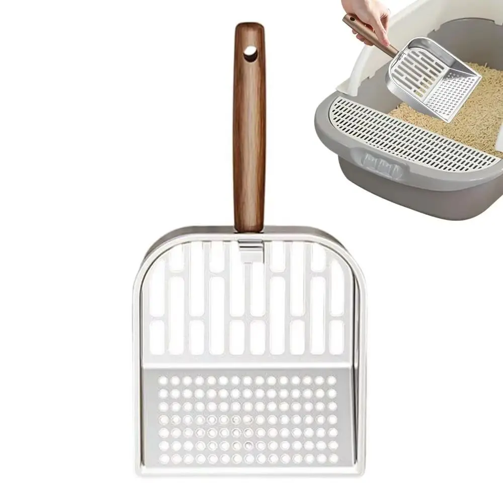 Stainless Steel Cat Litter Scoop Long Handled Wooden Handle Pet Waste Picker Large Fast Sifting Waste Removal Sifting Tool
Stainless Steel Cat Litter Scoop Long Handled Wooden Handle Pet Waste Picker Large Fast Sifting Waste Removal Sifting Tool