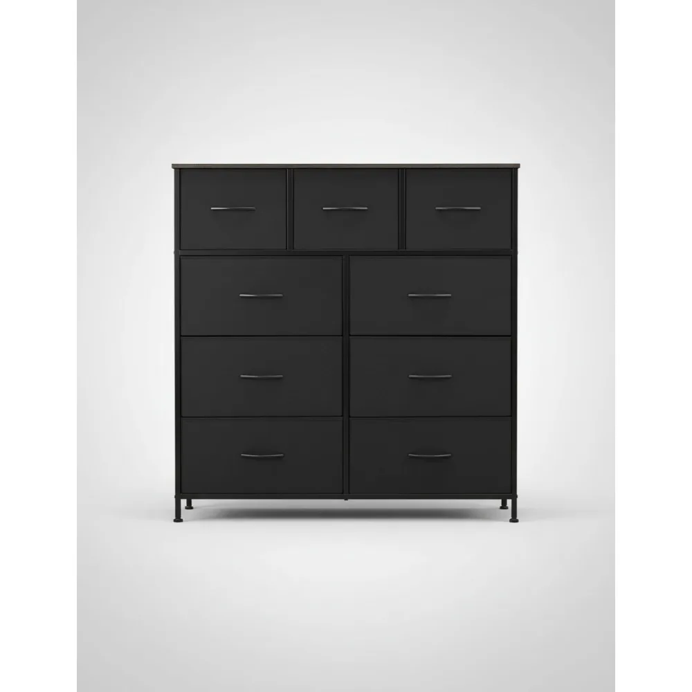 Тканевый комод с 9 ящиками, башня для хранения, органайзер со стальным каркасом и деревянным верхом для шкафа в спальне, прихожей
Тканевый комод с 9 ящиками, башня для хранения, органайзер со стальным каркасом и деревянным верхом для шкафа в спальне, прихожей