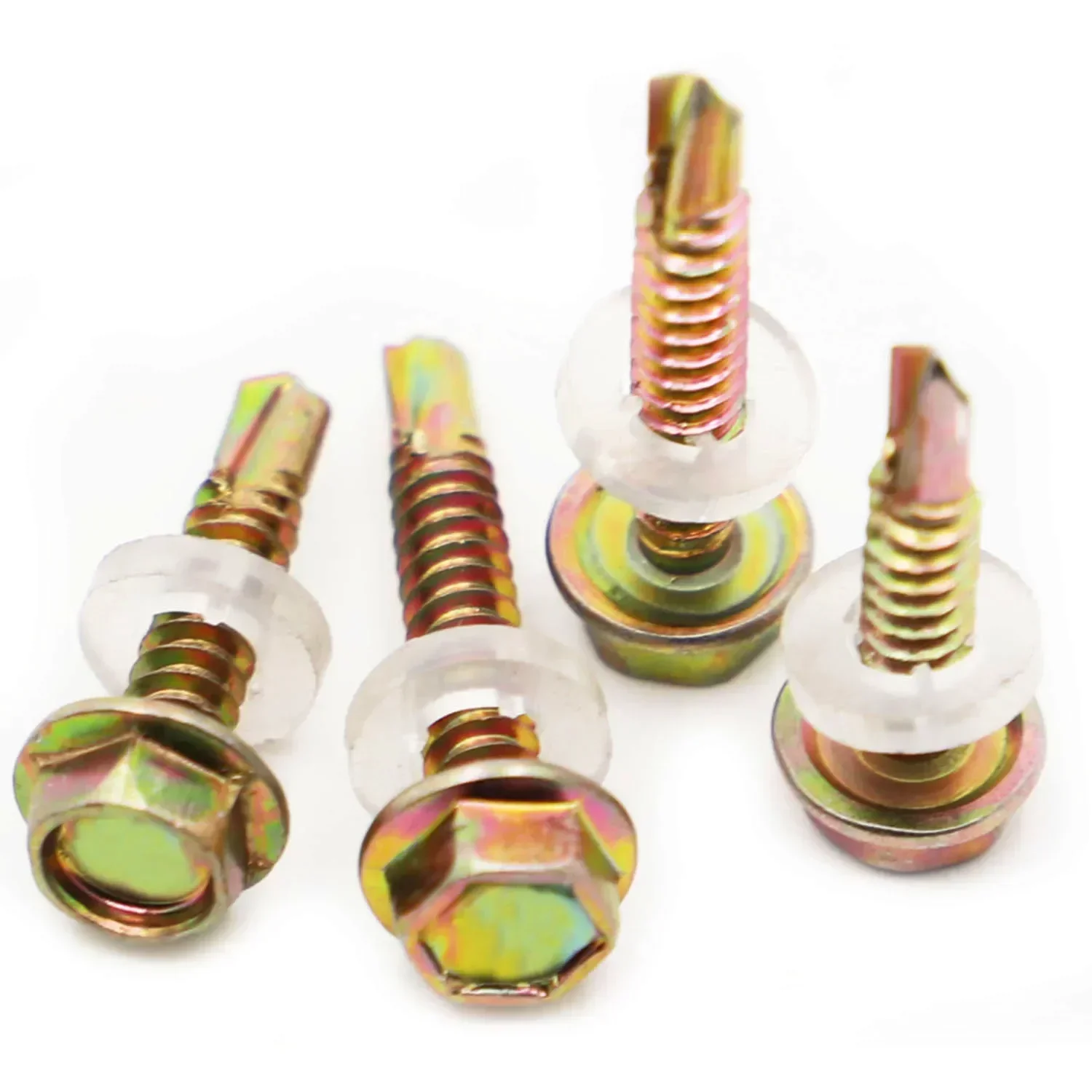10pcs Color Steel Tile Hexagon Drill Tail Self Tapping Screw Hexagon Head Drilling Screw with Collar Tapping Screws M5
10pcs Color Steel Tile Hexagon Drill Tail Self Tapping Screw Hexagon Head Drilling Screw with Collar Tapping Screws M5