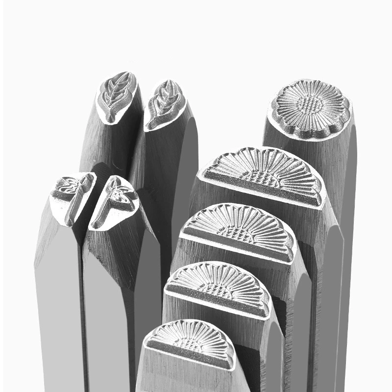 CNC daisy jewellery steel stamp, auspicious saying steel stamp, bracelet engraving mould, leaf and dragonfly jewellery punch
CNC daisy jewellery steel stamp, auspicious saying steel stamp, bracelet engraving mould, leaf and dragonfly jewellery punch
