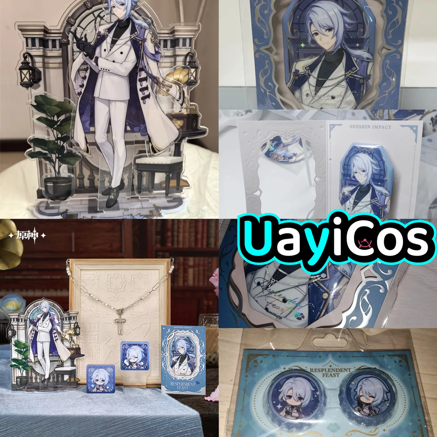 In Stock Original Genshin Impcat Kamisato Ayato Resplendent Feast Series Necklace Acrylic Stand Keychain Badge Cloth Folder An
In Stock Original Genshin Impcat Kamisato Ayato Resplendent Feast Series Necklace Acrylic Stand Keychain Badge Cloth Folder An