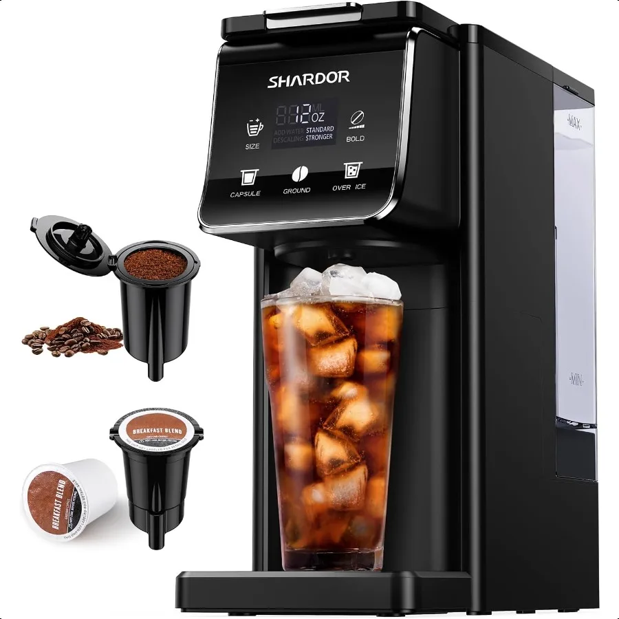 Coffee Maker Hot Iced With Bold SettingSingle Serve Coffee Maker For K Cup And Grounds52 Oz Removable Water Tank 614 Oz Brew Si
Coffee Maker Hot Iced With Bold SettingSingle Serve Coffee Maker For K Cup And Grounds52 Oz Removable Water Tank 614 Oz Brew Si