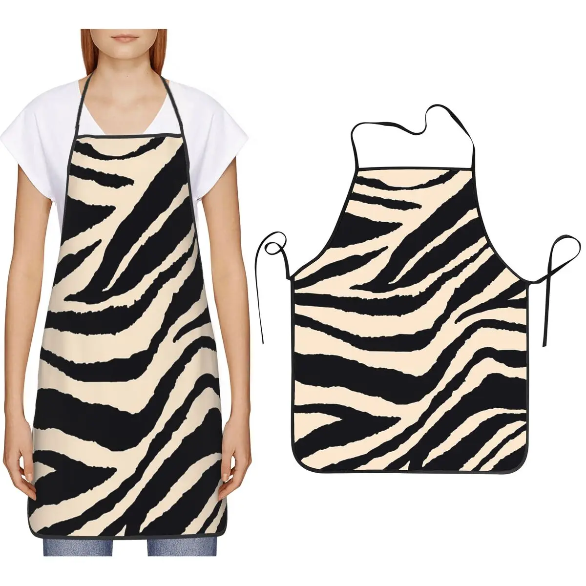 Фартук с принтом в полоску зебры, фартук для шеф-повара, кулинарии, кухни, нагрудник для уборки кухни, сарафан для женщин и мужчин, садоводства
Фартук с принтом в полоску зебры, фартук для шеф-повара, кулинарии, кухни, нагрудник для уборки кухни, сарафан для женщин и мужчин, садоводства