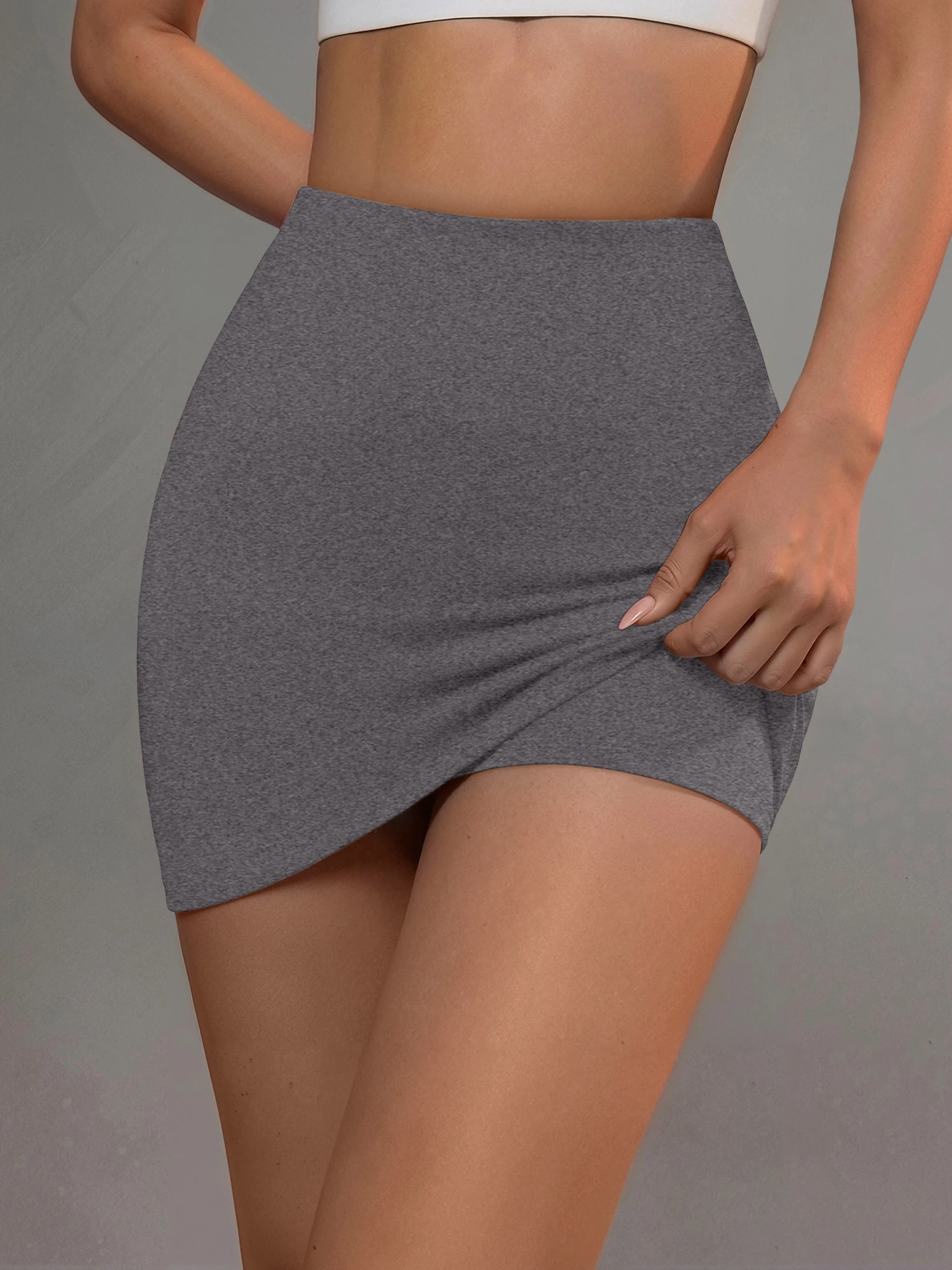 Minimalist Solid Color High Waist Anti-Exposure Bodycon Mini Skirt Stretchy Slim Fit Daily Commute Casual Skort For Women
Minimalist Solid Color High Waist Anti-Exposure Bodycon Mini Skirt Stretchy Slim Fit Daily Commute Casual Skort For Women