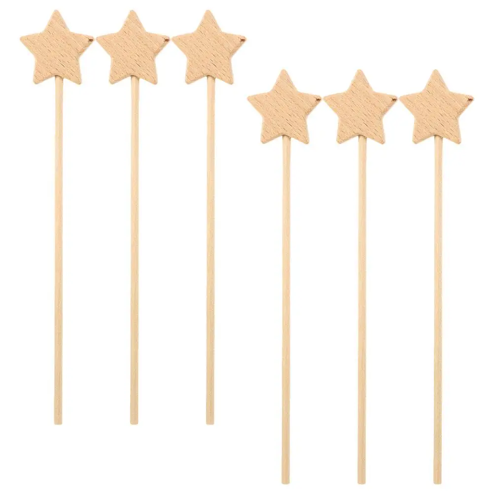 6 Pcs Fairy Wand Props Unpainted Wooden Sticks for DIY Craft Birthday Party Accessories Girls Star
6 Pcs Fairy Wand Props Unpainted Wooden Sticks for DIY Craft Birthday Party Accessories Girls Star