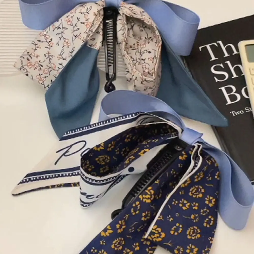 Sweet Ribbon Bow Banana Clip Silk Scarf Korean Style Hair Claw Headdress Headwear Bowknot Hair Clip Ponytail Holder
Sweet Ribbon Bow Banana Clip Silk Scarf Korean Style Hair Claw Headdress Headwear Bowknot Hair Clip Ponytail Holder