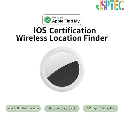 JSPTEC Airtag Bluetooth GPS Trackers IPX 5 Waterproof Sport Tracking Find My Elderly Kids Pets Available Mini Finders For IOS