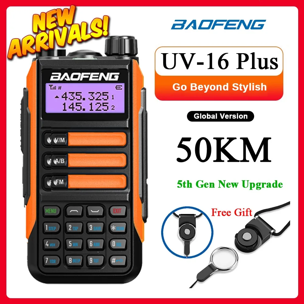 New BaoFeng UV-16 Plus Portable Walkie Talkie Long Range TYPE-C UHF VHF Talkie Walkie Two Way Radio Commutator Receiver Wireless
New BaoFeng UV-16 Plus Portable Walkie Talkie Long Range TYPE-C UHF VHF Talkie Walkie Two Way Radio Commutator Receiver Wireless