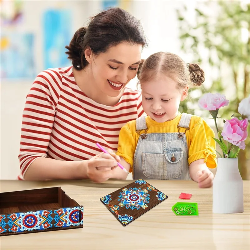 DIY Mandala Diamond Painting Wooden Box Diamond Painting Box For Diamond Art Decorative Box For Gifts Desktop Decor-T61C
DIY Mandala Diamond Painting Wooden Box Diamond Painting Box For Diamond Art Decorative Box For Gifts Desktop Decor-T61C