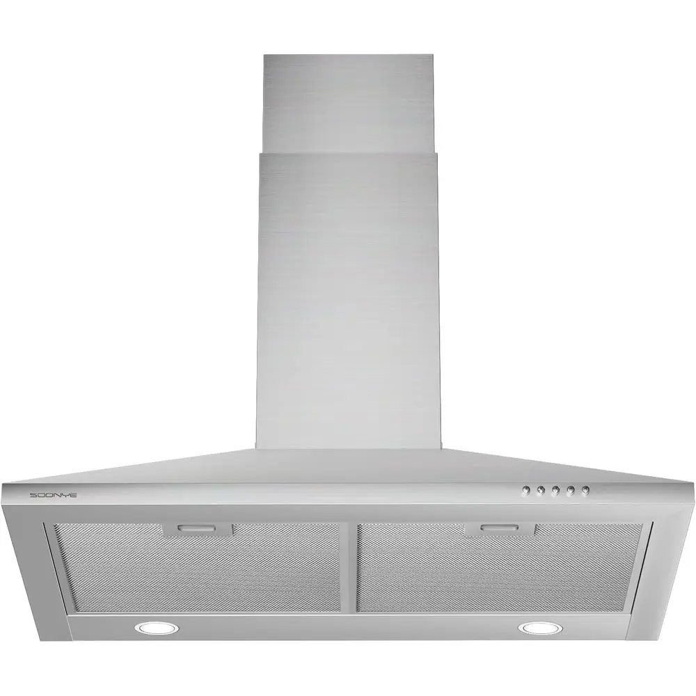 30 inch Range Hood, Stainless Steel Wall Mount Vent Hood, Convertible to Ductless/Ducted with LED Lights, 3 Speed Exhaust Fan
30 inch Range Hood, Stainless Steel Wall Mount Vent Hood, Convertible to Ductless/Ducted with LED Lights, 3 Speed Exhaust Fan
