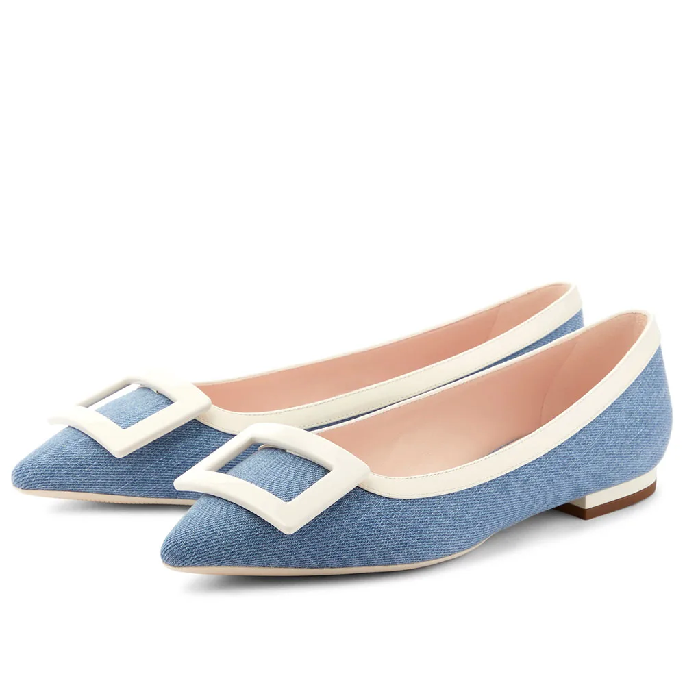Women's outdoor leisure comfort Flat shoe Spring autumn fashion denim white generous buckle decorative Slip-On
Women's outdoor leisure comfort Flat shoe Spring autumn fashion denim white generous buckle decorative Slip-On