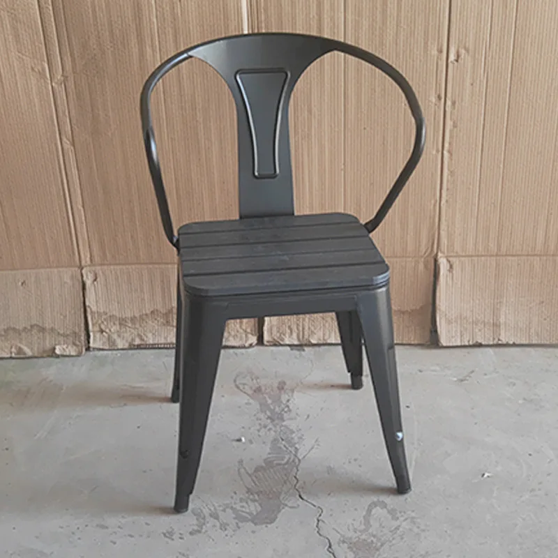 Sturdy Metal Frame Lounge Chair, American Wrought Iron Cafe Chair - Backrest Dining Chair for Balcony, Restaurant, Outdoor
Sturdy Metal Frame Lounge Chair, American Wrought Iron Cafe Chair - Backrest Dining Chair for Balcony, Restaurant, Outdoor