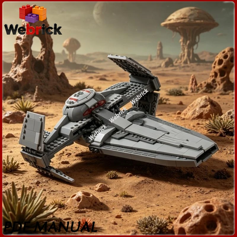 MOC The Scimitar Building Blocks Sith Infiltrator Stealth Fighter Model Bricks Set Display Collection Decor
MOC The Scimitar Building Blocks Sith Infiltrator Stealth Fighter Model Bricks Set Display Collection Decor