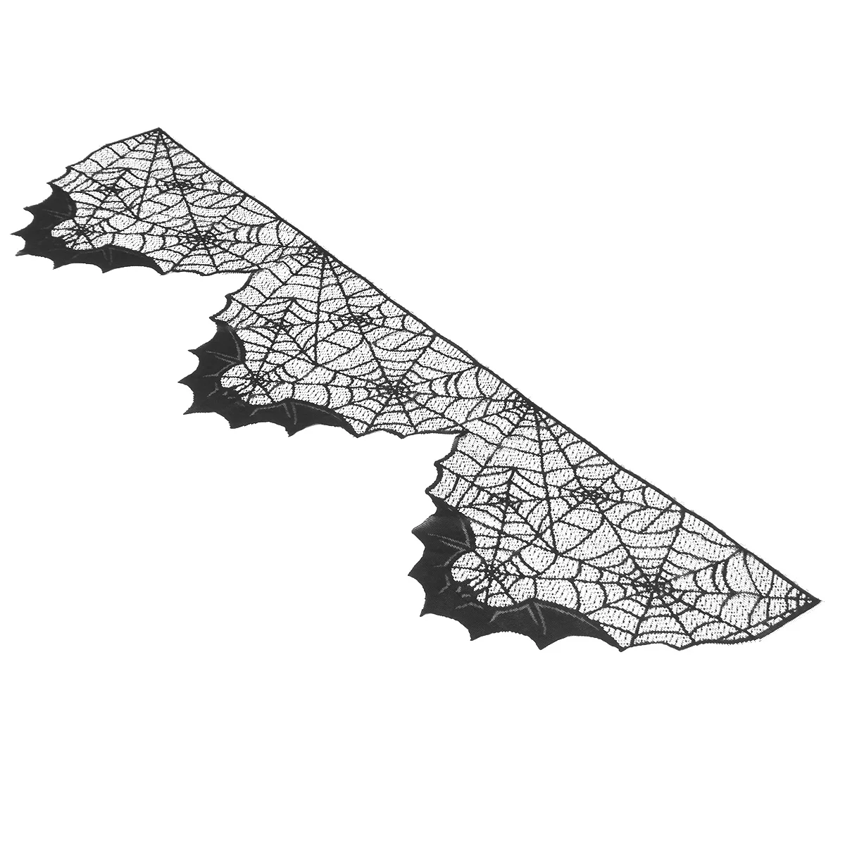 Lace Fireplace Cloth Decor in Black Featuring Bat and Spider Web Pattern Ideal for Spooky Halloween Mantel Display Year Round
Lace Fireplace Cloth Decor in Black Featuring Bat and Spider Web Pattern Ideal for Spooky Halloween Mantel Display Year Round