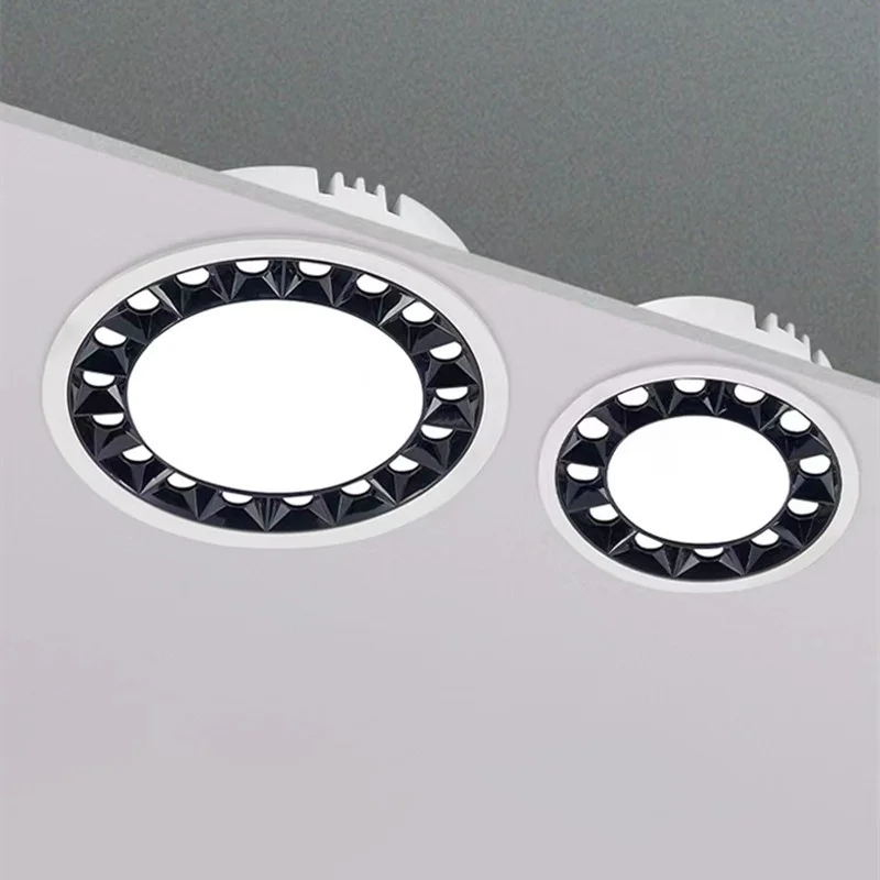 Round Embedded Grid Lamp Downlight Spotlight Anti Glare Adjustable Ceiling Lamp Ultra-thin COB10W15W24W AC90V-220V indoor light
Round Embedded Grid Lamp Downlight Spotlight Anti Glare Adjustable Ceiling Lamp Ultra-thin COB10W15W24W AC90V-220V indoor light