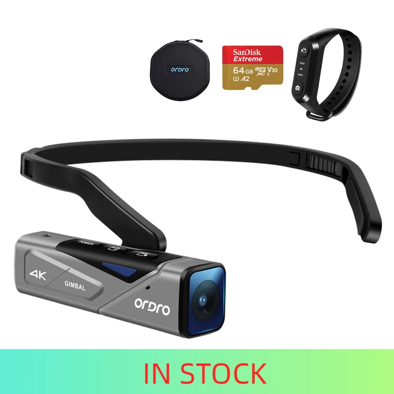 Ordro EP7 Digital Camera Head Wearable Vlog Camcorder 4K 60FPS with Remote Control for YouTube Videos
Ordro EP7 Digital Camera Head Wearable Vlog Camcorder 4K 60FPS with Remote Control for YouTube Videos