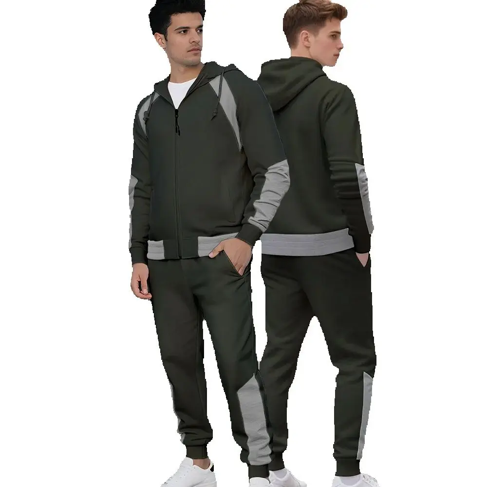 Men's Spring/Summer Casual Sporty Set Zippered Hooded Sweater Patchwork Contrasting Colors Adjustable Collar Loose Fit Two-Piece
Men's Spring/Summer Casual Sporty Set Zippered Hooded Sweater Patchwork Contrasting Colors Adjustable Collar Loose Fit Two-Piece