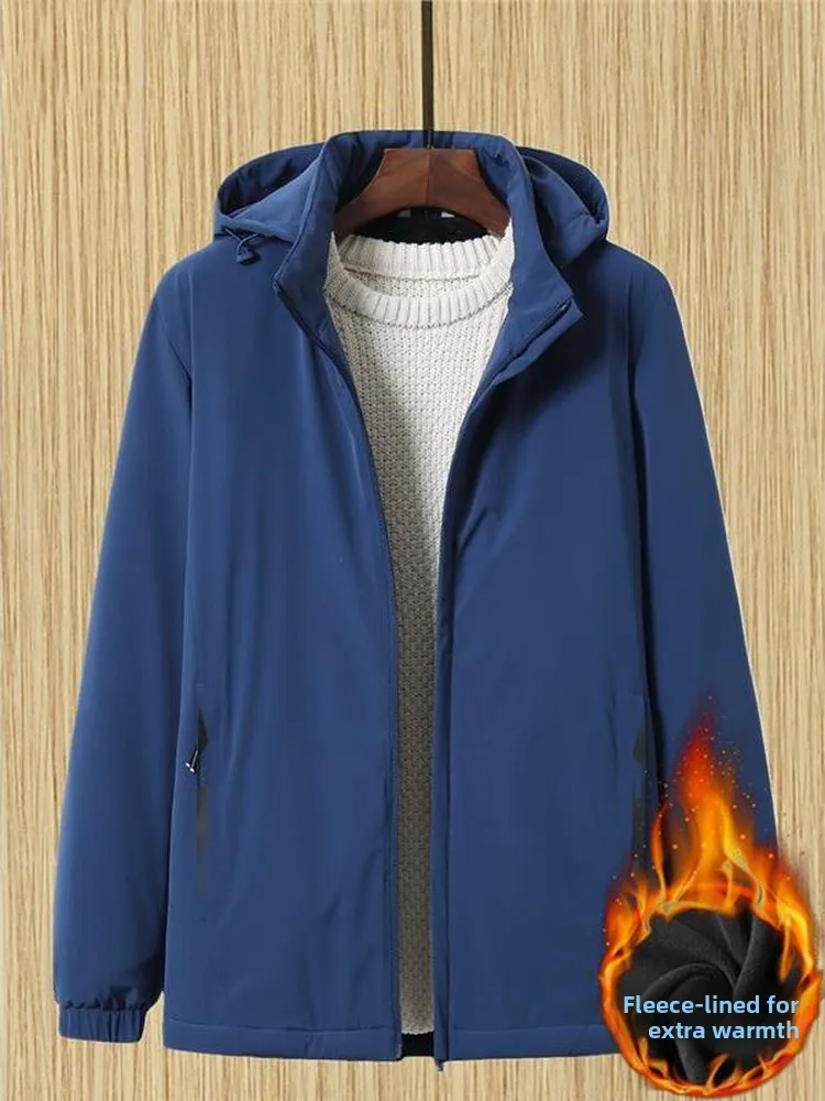 Thiened Fce Lined Cotton Jaet Men's Loose Fit Spring Autumn Soft ell Waterproof Windproof Casual Faion Outerwear
Thiened Fce Lined Cotton Jaet Men's Loose Fit Spring Autumn Soft ell Waterproof Windproof Casual Faion Outerwear