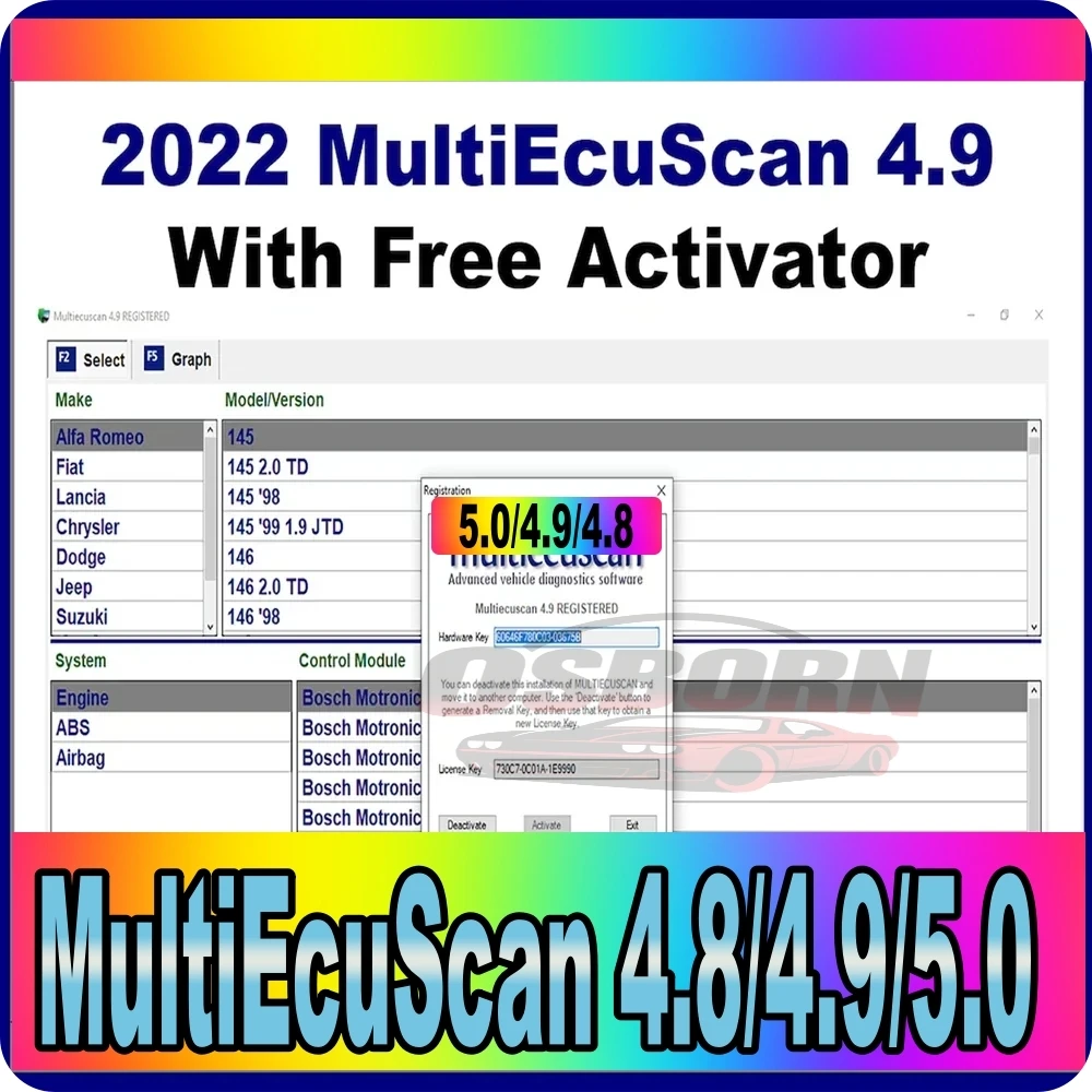 Multiecuscan V4.9 v4.8 v5.0 para Fiat Chrysler Dod/ge Jeep Su/zuki Software de escáner 4.9 funciona con herramientas elm327 obd2
Multiecuscan V4.9 v4.8 v5.0 para Fiat Chrysler Dod/ge Jeep Su/zuki Software de escáner 4.9 funciona con herramientas elm327 obd2