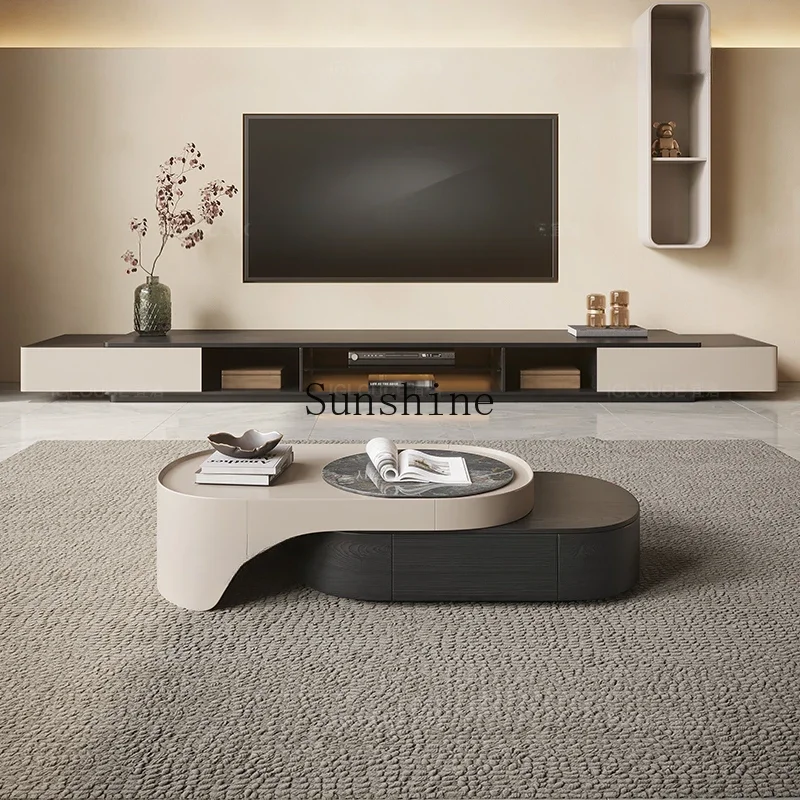 Living room household minimalist tea table modern telescopic combination tea table
Living room household minimalist tea table modern telescopic combination tea table