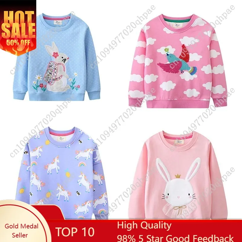 Jumping Meters 2-7T Girls Sweatshirts For Autumn Spring Long Sleeve Baby Clothing Rainbow Toddler Hooded Kids Shirts
Jumping Meters 2-7T Girls Sweatshirts For Autumn Spring Long Sleeve Baby Clothing Rainbow Toddler Hooded Kids Shirts