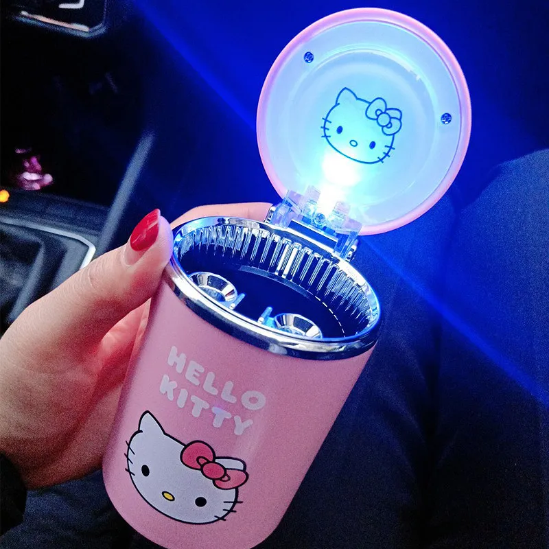 Hello Kitty Cute Kawaii Anime Personality LED Light-up Car Ashtray with Cover Car Decoration for Men and Women Holiday Gifts
Hello Kitty Cute Kawaii Anime Personality LED Light-up Car Ashtray with Cover Car Decoration for Men and Women Holiday Gifts