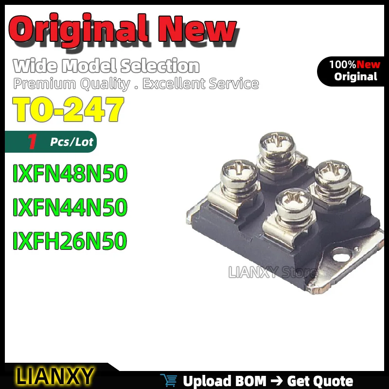 1pcs TO-247 IXFN48N50 IXFN44N50 IXFH26N50 N-channel MOSFET New Original
1pcs TO-247 IXFN48N50 IXFN44N50 IXFH26N50 N-channel MOSFET New Original