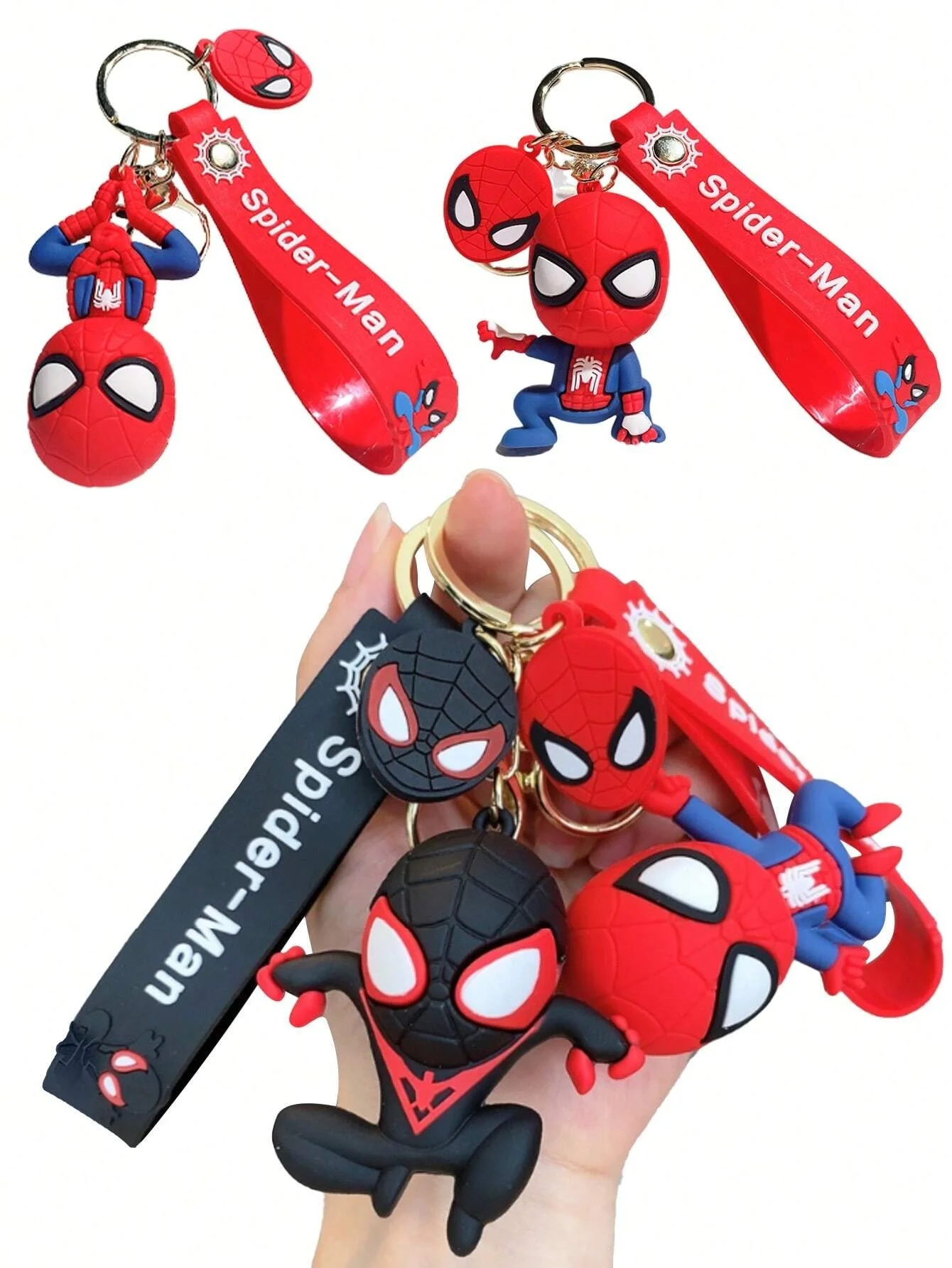 1pc Superhero Spidermanes Keychains Cartoon Spider Man Doll Keyrings Avengers Anime Figure Pendant Keyholder
1pc Superhero Spidermanes Keychains Cartoon Spider Man Doll Keyrings Avengers Anime Figure Pendant Keyholder